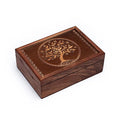Engraved Tree of Life Tarot Box (17.5 x 13 x 6.5 cm)