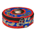 Tingsha hoesje blauw/rood small (7.5 cm)