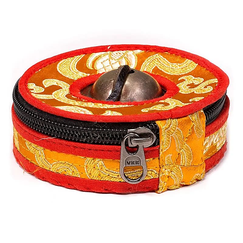Tingsha hoesje oranje/rood Large (9 cm)