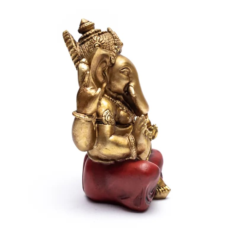 Ganesha beeld goud (458 g, 14.3x10.5x17.7 cm)