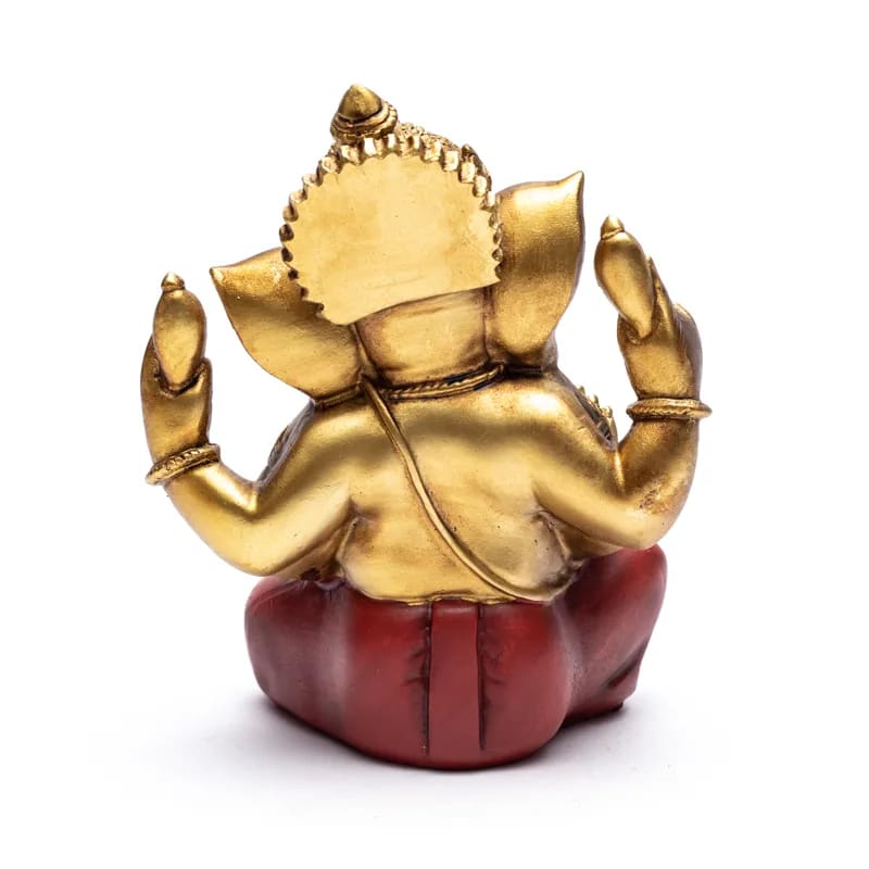 Ganesha beeld goud (458 g, 14.3x10.5x17.7 cm)