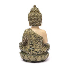 Boeddha beeld mozaïek meditatie groen (19x14x25,5 cm)