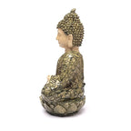 Boeddha beeld mozaïek meditatie groen (19x14x25,5 cm)