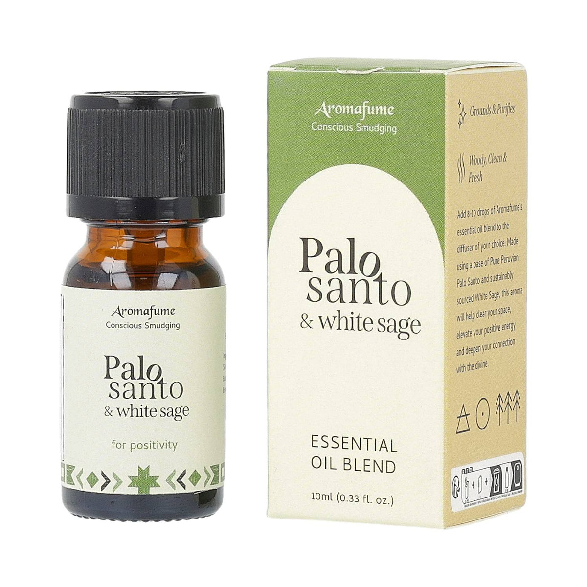 Palo Santo White Sage Oil, Aromafume Etherische Olie (10 ml)