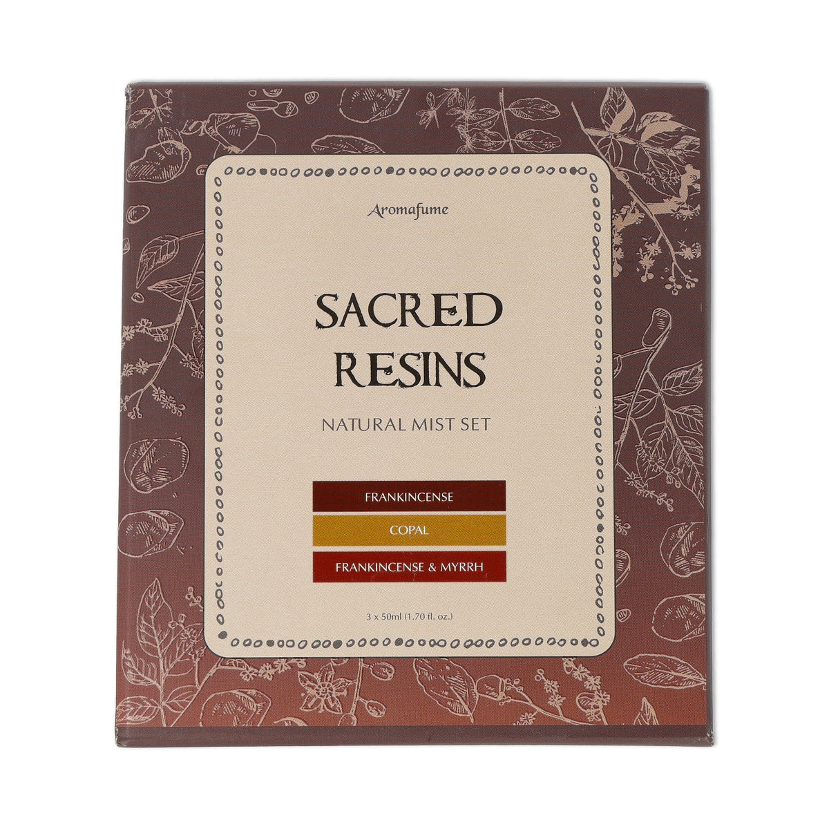 Aromafume mist set Sacred Resins (3 x 50 ml)