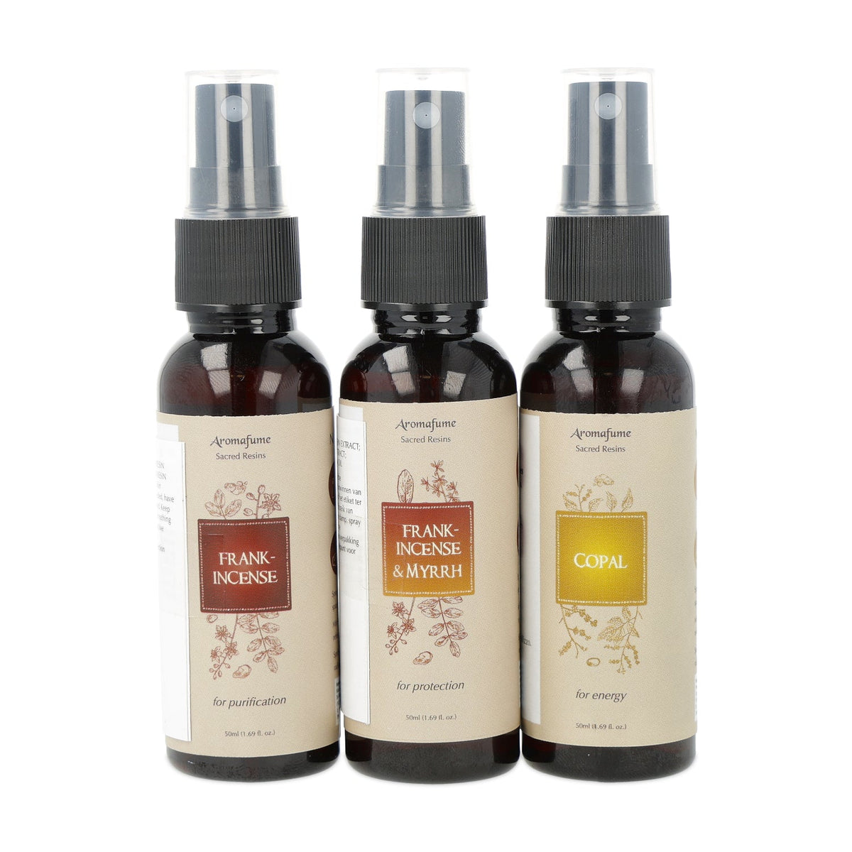 Aromafume mist set Sacred Resins (3 x 50 ml)