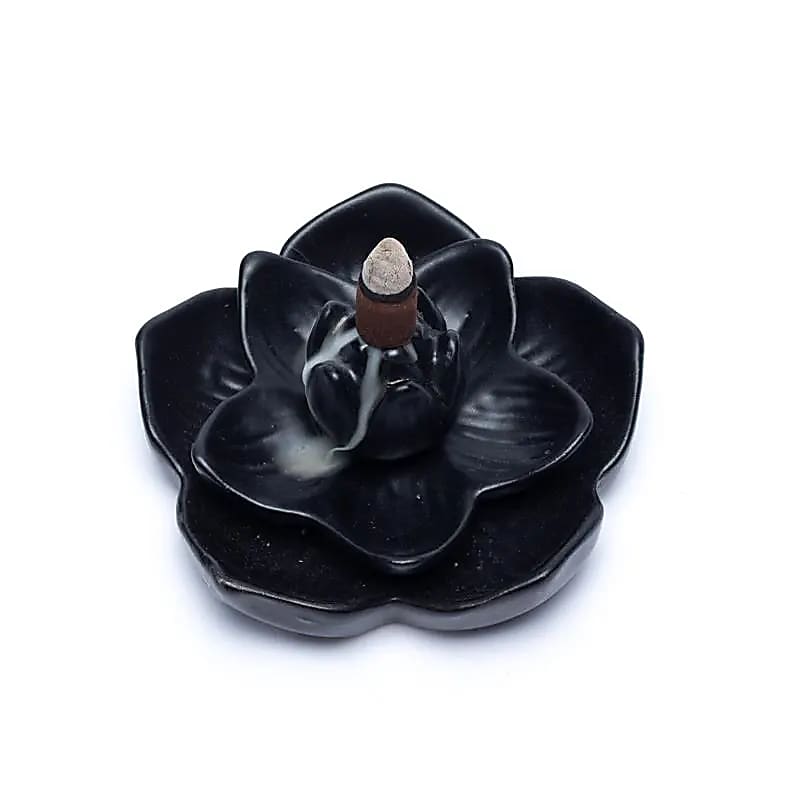 Backflow wierookbrander lotus (12.7x12.7x5.8cm) waterval