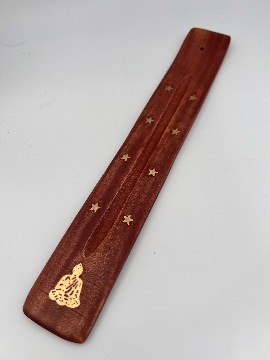 Räuchergefäß aus Holz mit Metalleinlagen von KEY LIME STORE