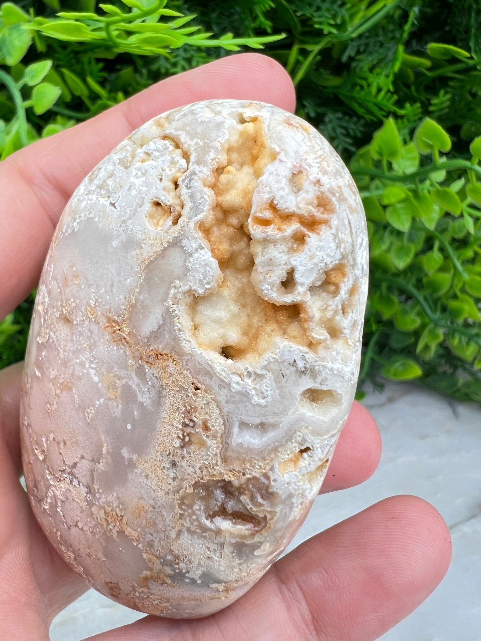 Druzy Crazy Lace Agaat free form (6 cm) by KEY LIME STORE