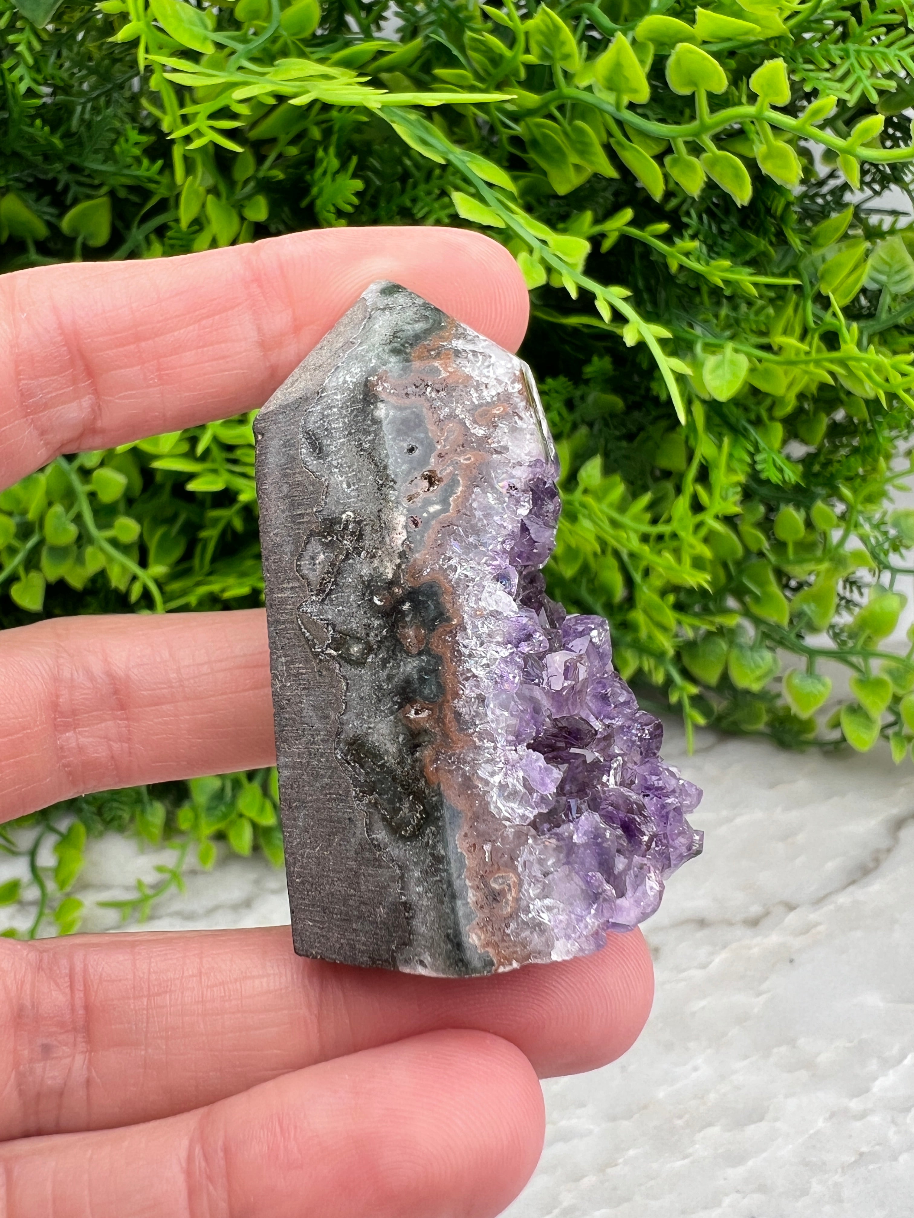 Amethist cluster toren (5 cm)