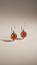Ohrringe aus Karneol und 925er Silber von KEY LIME STORE