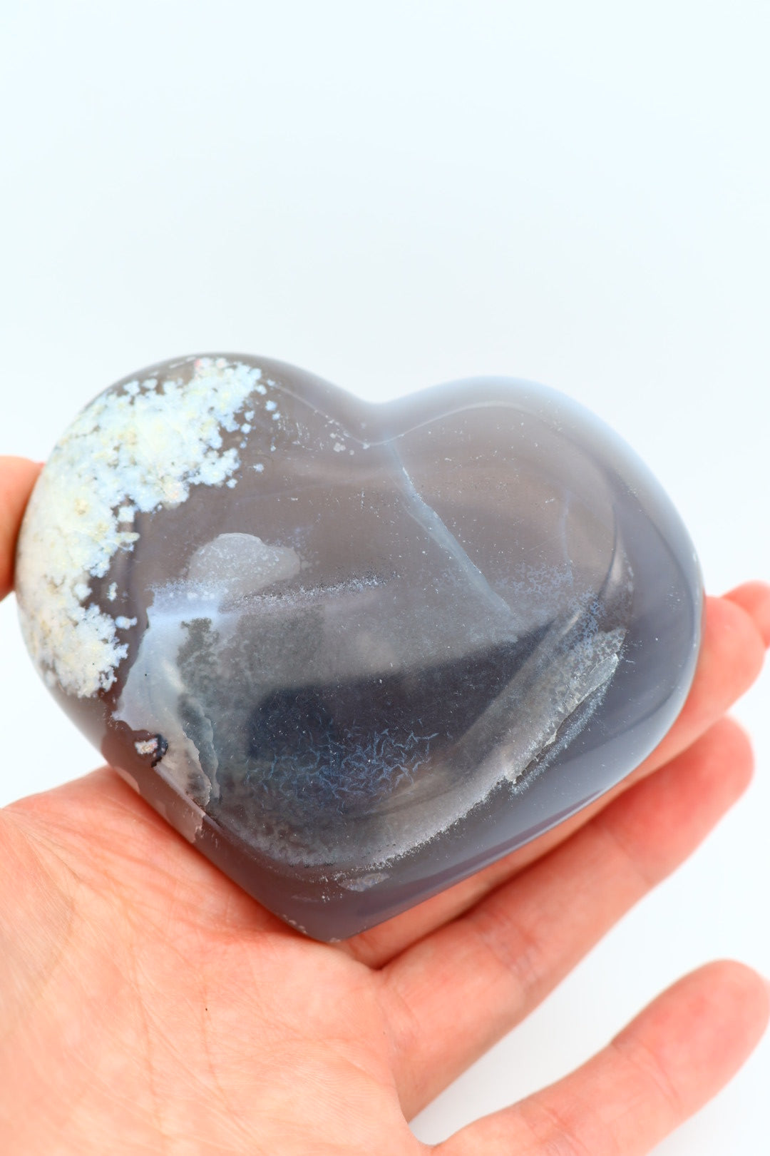 Agaat Druze hart 0.183 kg