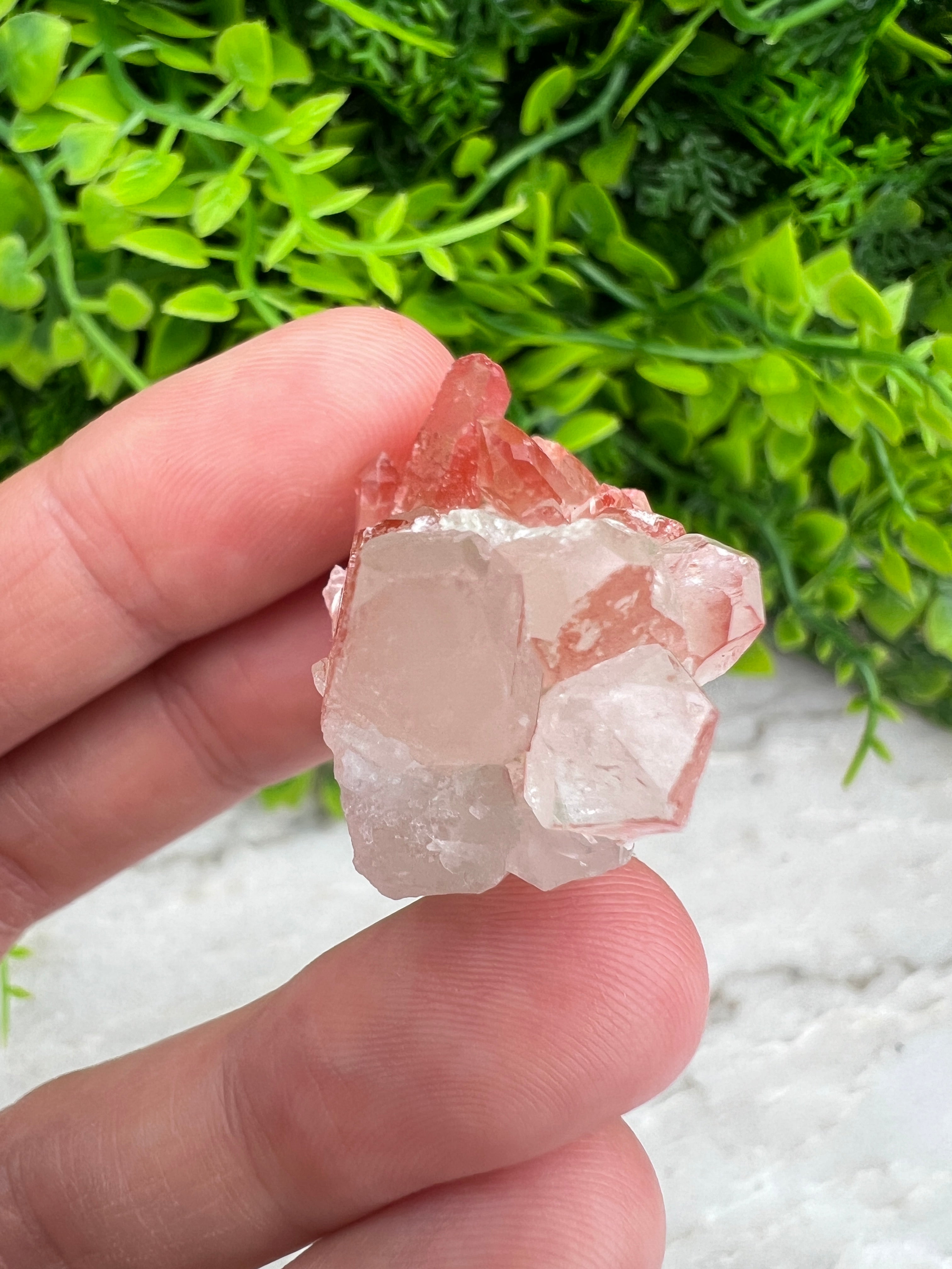 Red Healer (Hematoïde kwarts) cluster (3 cm)