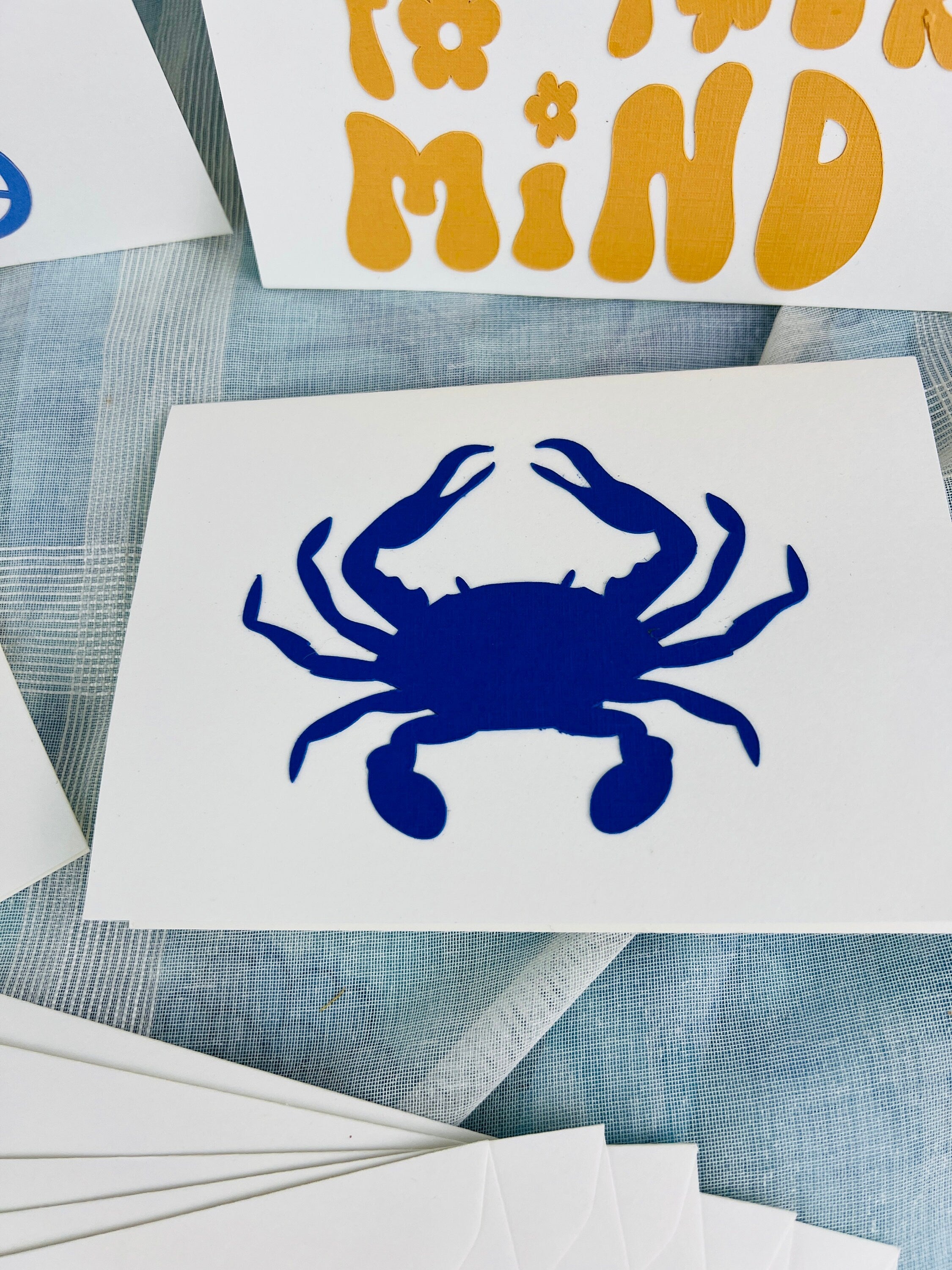 Bundle of 5 Handcrafted Postcards with Matching Envelopes