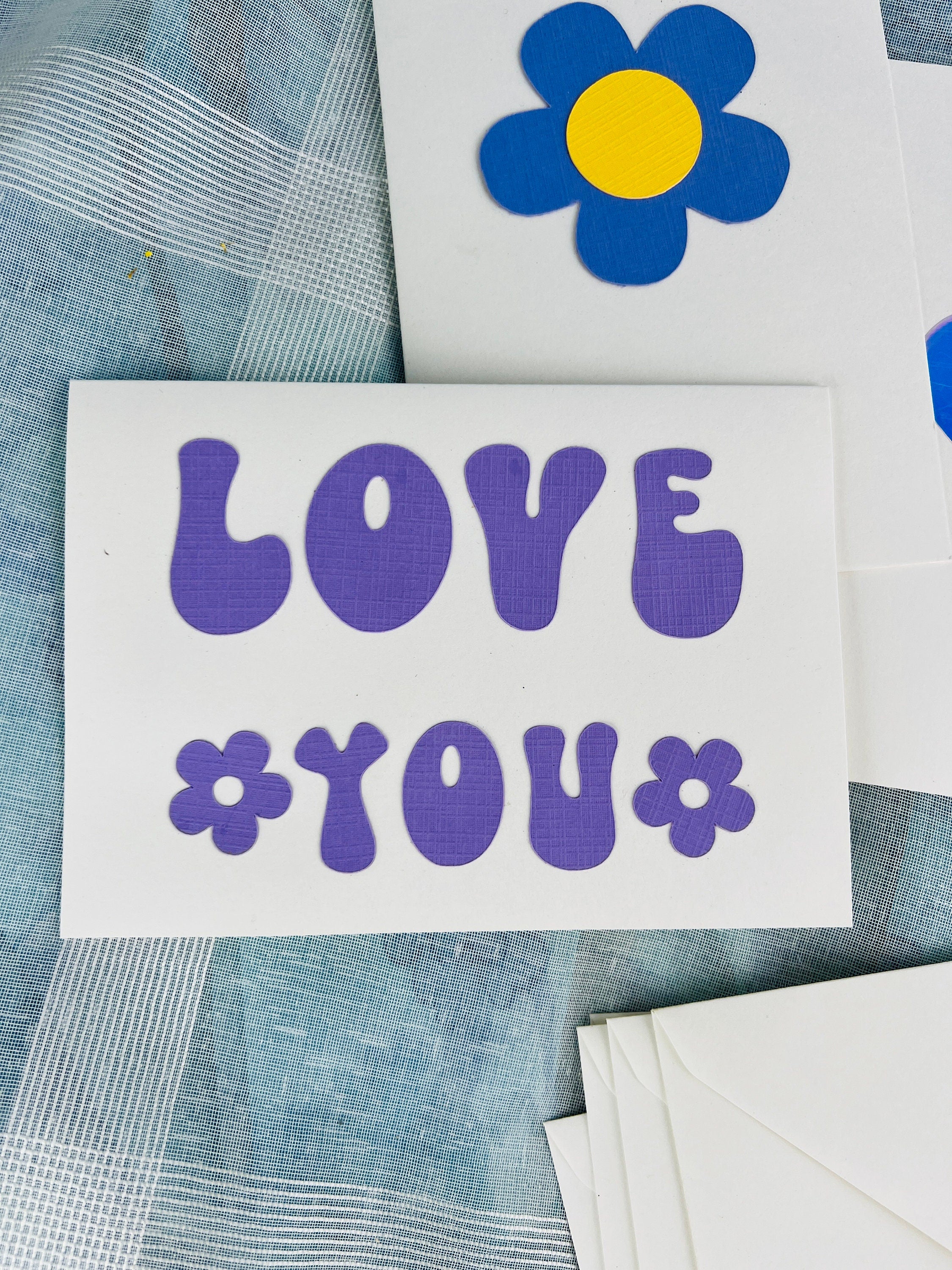 Bundle of 5 Handcrafted Double Postcards and Matching Envelopes