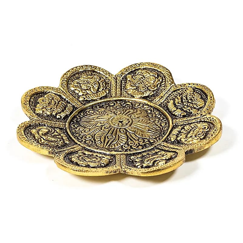 Wierookbrander goudkleurig 8 voorspoedsymbolen (94g, 12cm)