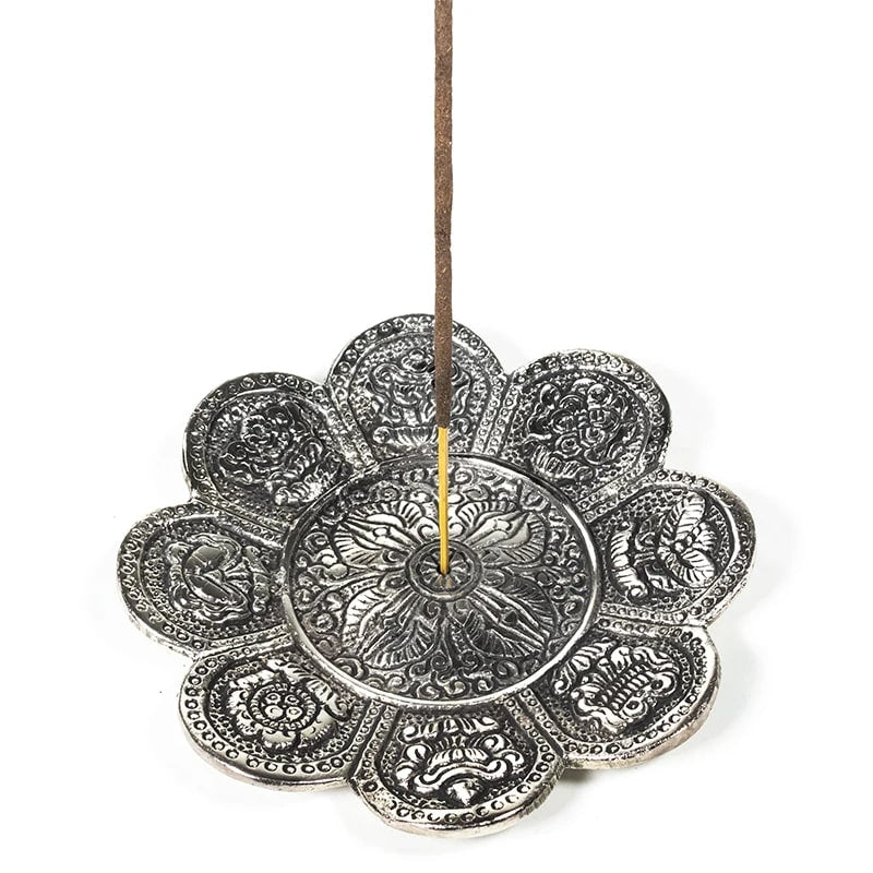 Wierookbrander zilverkleur 8 voorspoedsymbolen (94 g; 12 cm)
