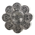 Wierookbrander zilverkleur 8 voorspoedsymbolen (94 g; 12 cm)