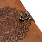 Mandala Notebook, Faux Leather Cover (18x13 cm)