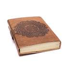 Mandala Notebook, Faux Leather Cover (18x13 cm)
