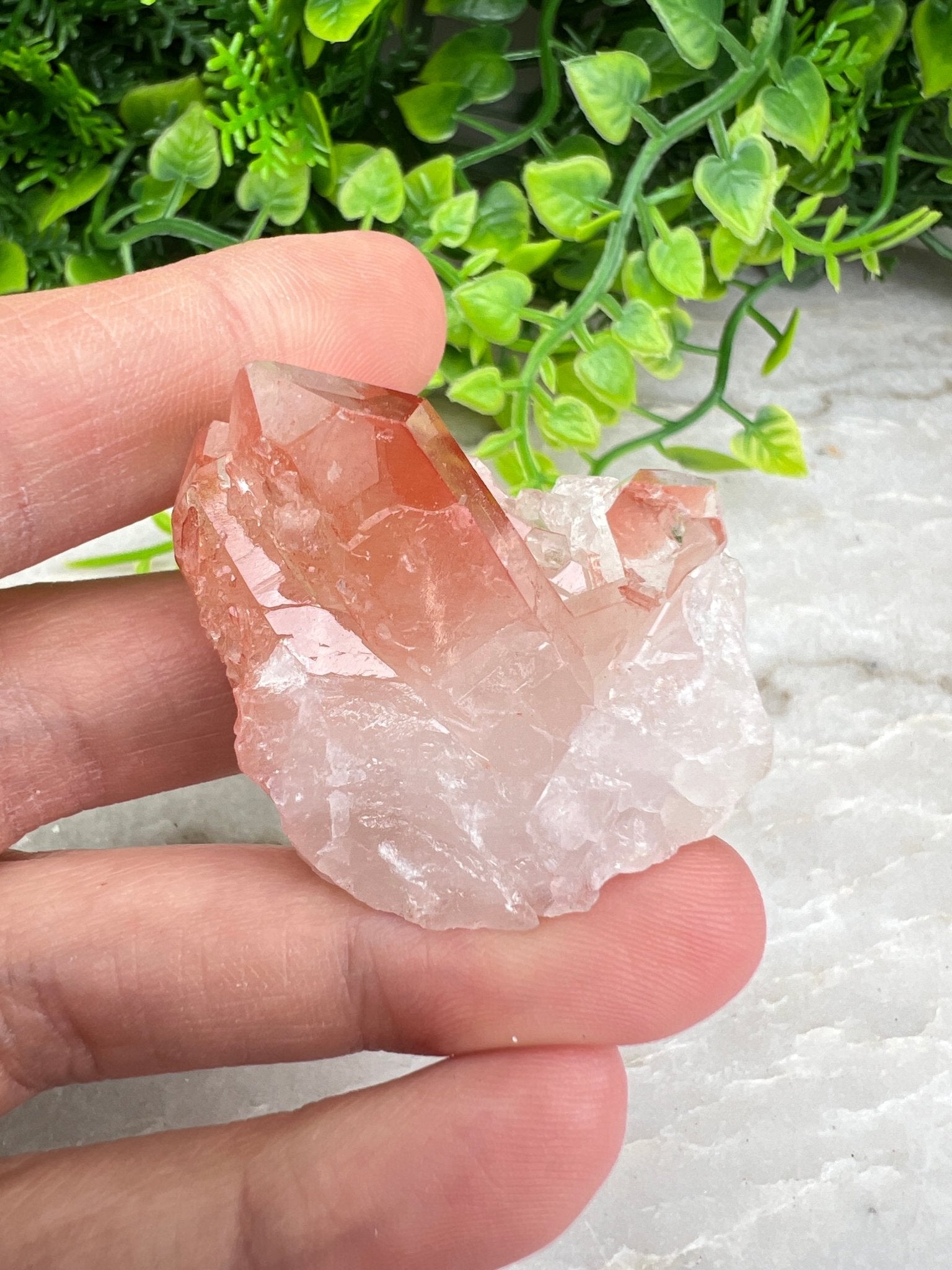 Red Healer (Hematoïde kwarts) cluster (4 cm) by KEY LIME STORE