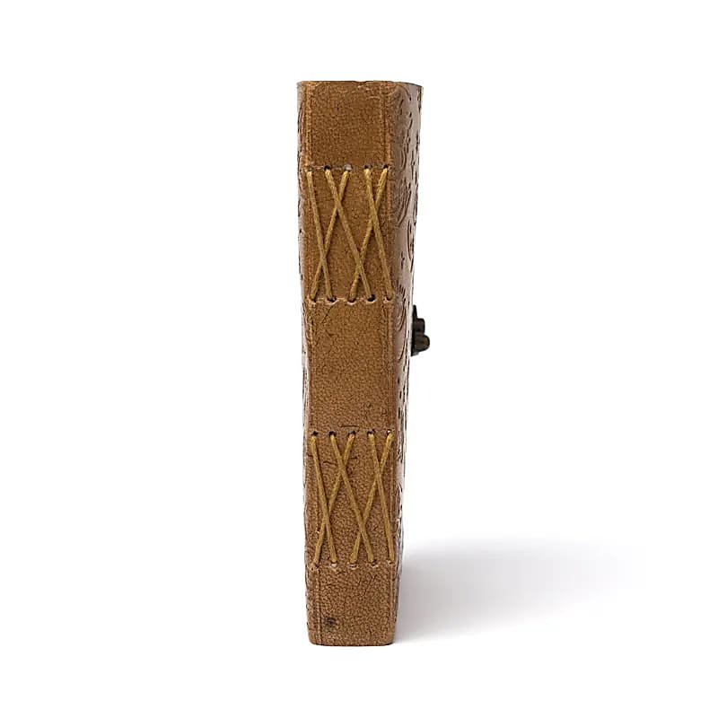 Notebook with mystical symbols, faux leather cover (18x13 cm)