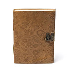 Notebook with mystical symbols, faux leather cover (18x13 cm)
