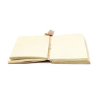 Flower of Life Notebook, Faux Leather Cover with Rose Quartz (18x13 cm)