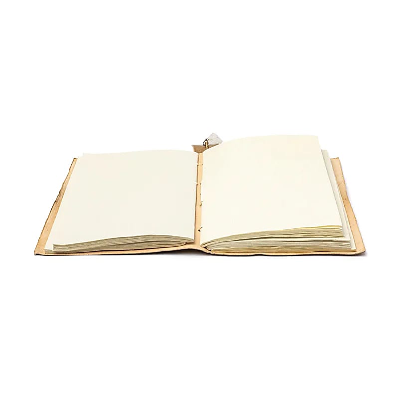 Tree of Life Notebook, Faux Leather Cover with Rock Crystal (18x13 cm)