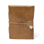 Tree of Life Notebook, Faux Leather Cover with Rock Crystal (18x13 cm)