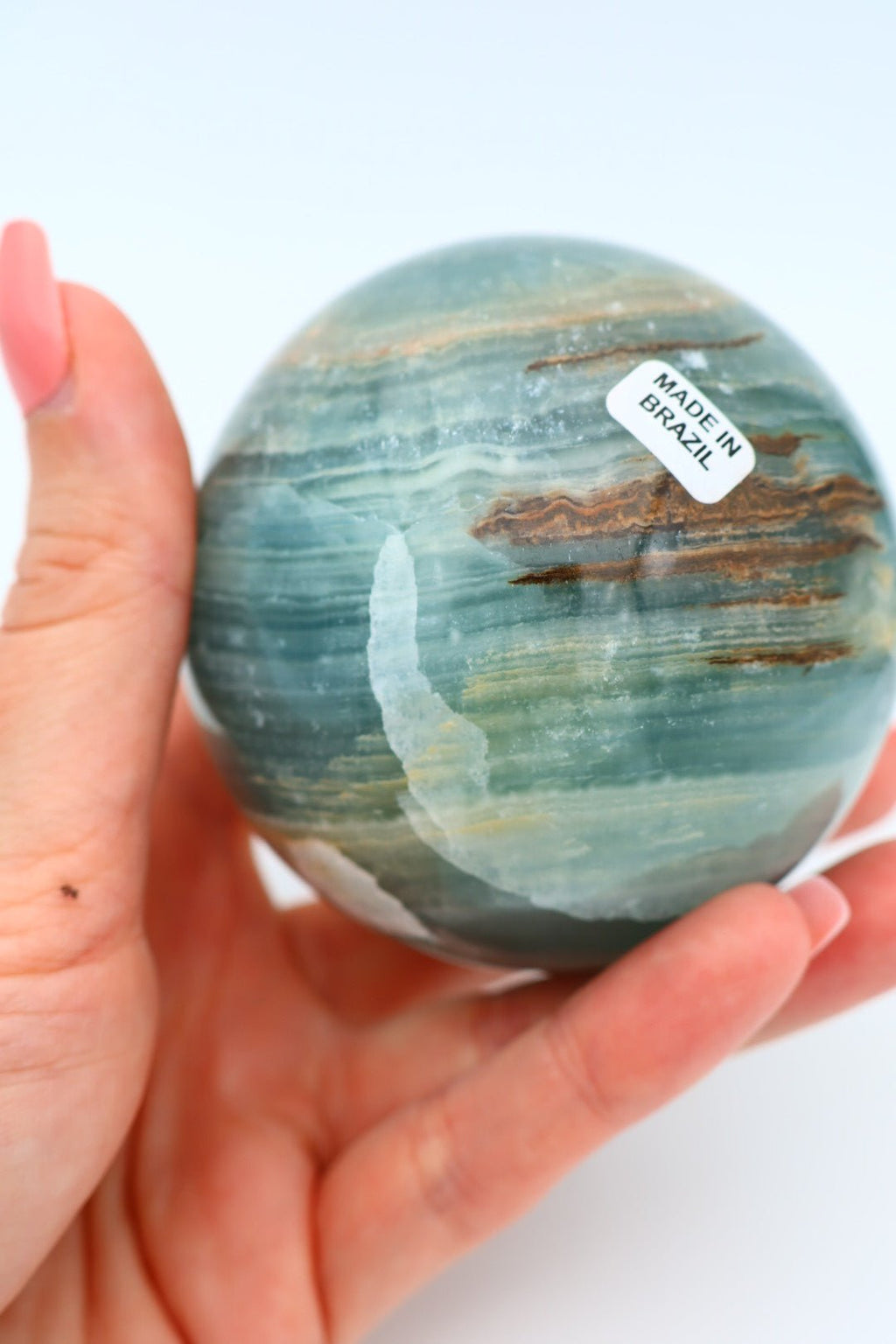 Blaue Onyx-Kugel 0,555 kg von KEY LIME STORE
