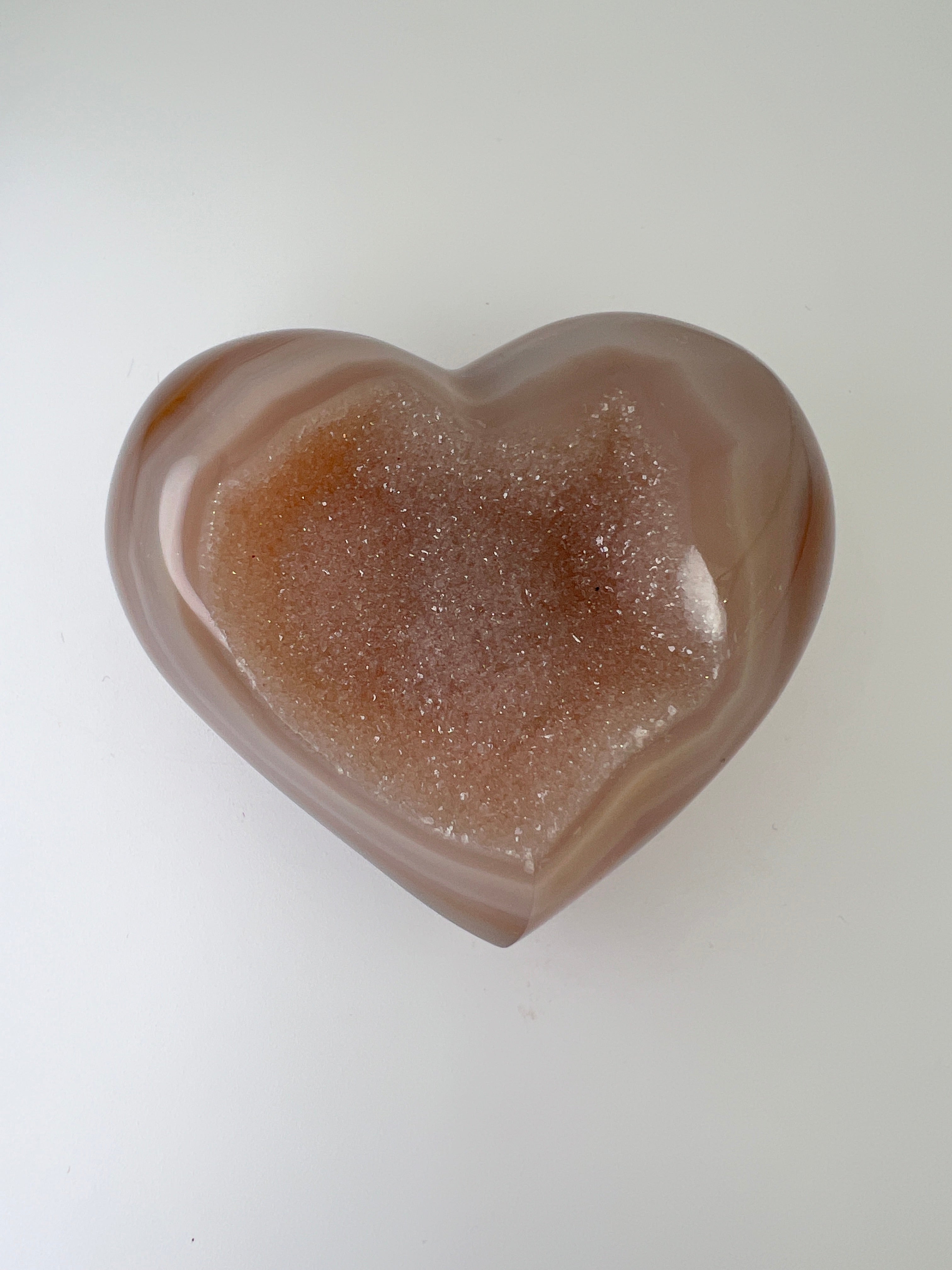 Agaat druze hart 0.183 kg