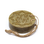 Aleppo zeep met koord, Najel kruidenzeep amber/oudh (150 g)