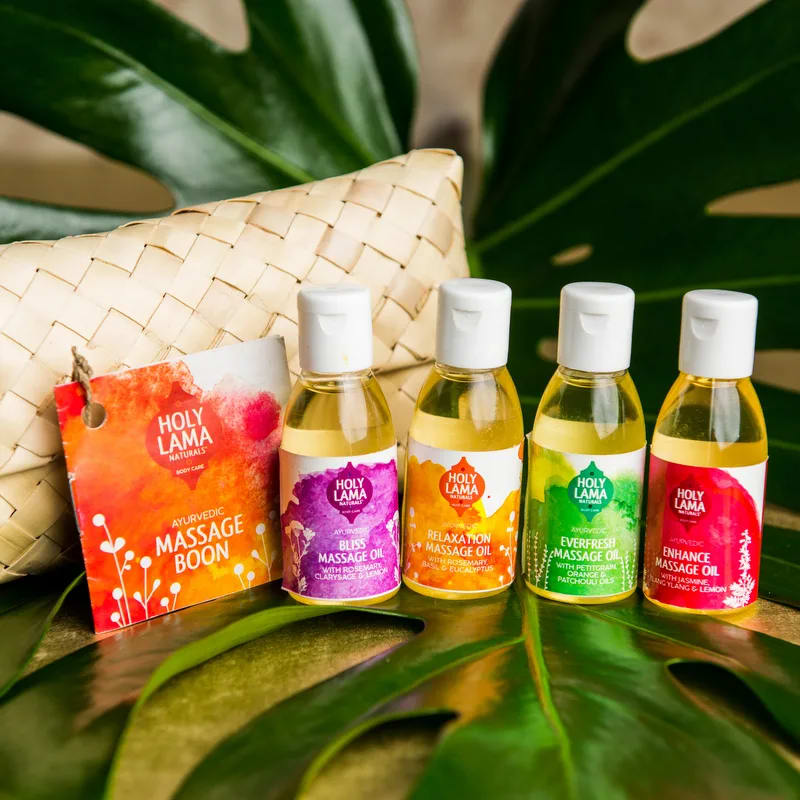 ayurvedische massageolie set Holy Lama (120 ml) geschenkset
