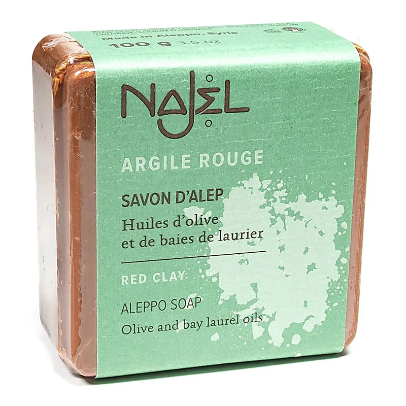 Aleppo zeep rode klei, Najel exfoliërend (100 g)