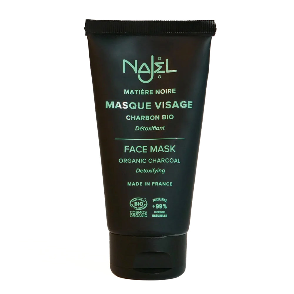 Houtskool gezichtsmasker Najel reinigend BIO (75 ml)