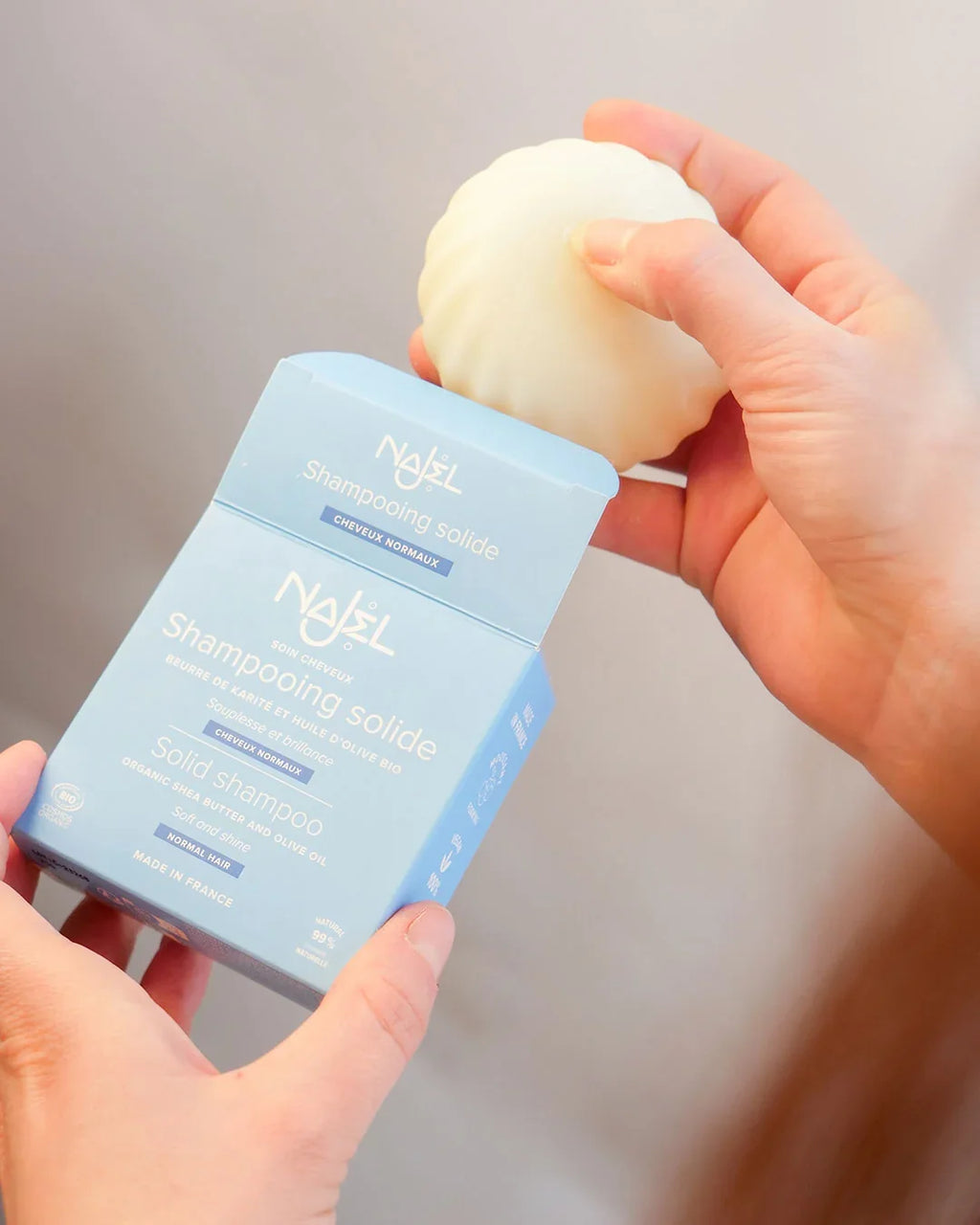vaste shampoo bar Najel met karitéboter (75g)