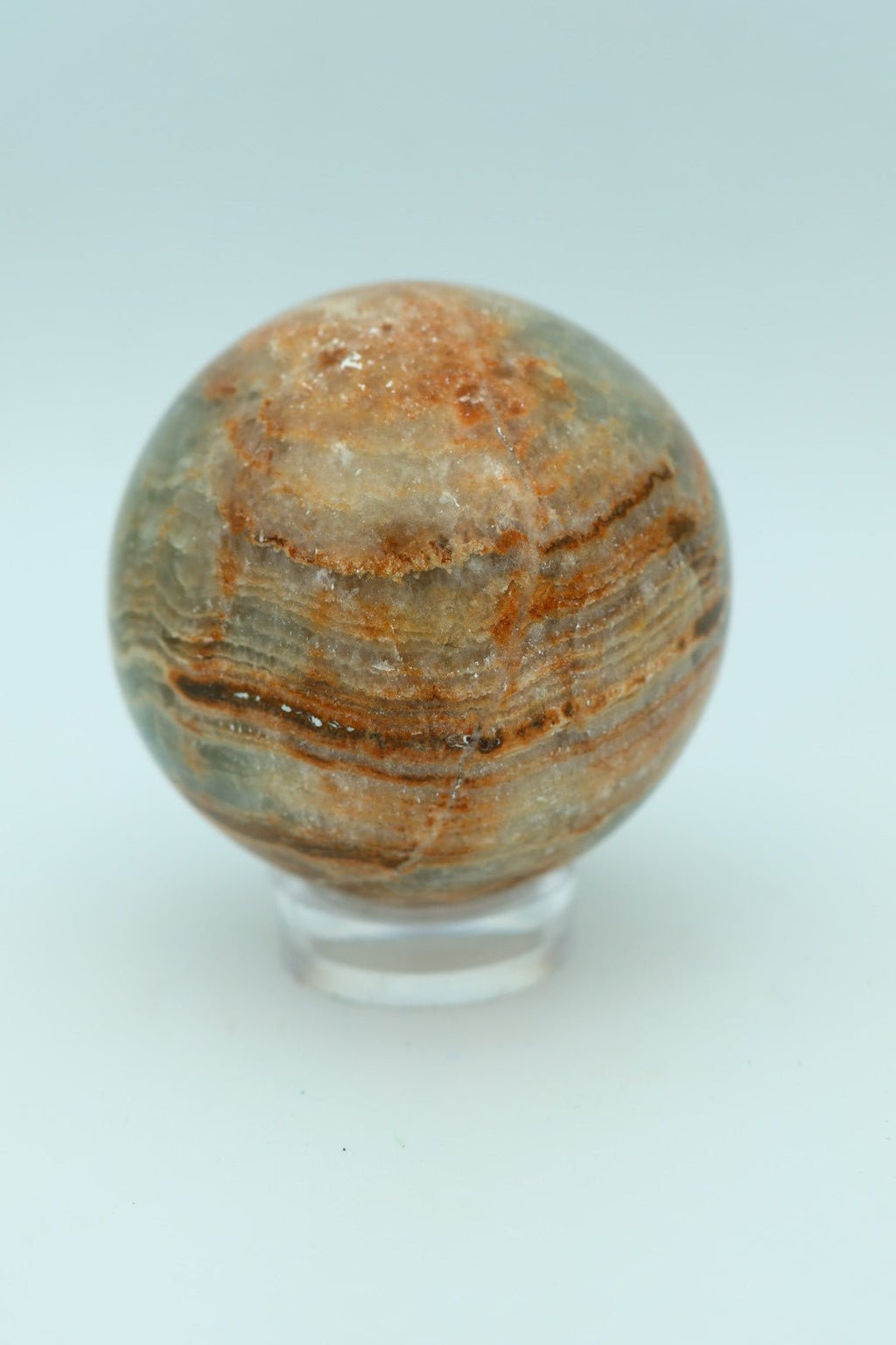 Blaue Onyx-Kugel, 0,333 kg, von KEY LIME STORE