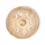 Wierookbrander maanfasen mangohout (12.5x12.5x2.5 cm)