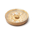 Wierookbrander maanfasen mangohout (12.5x12.5x2.5 cm)
