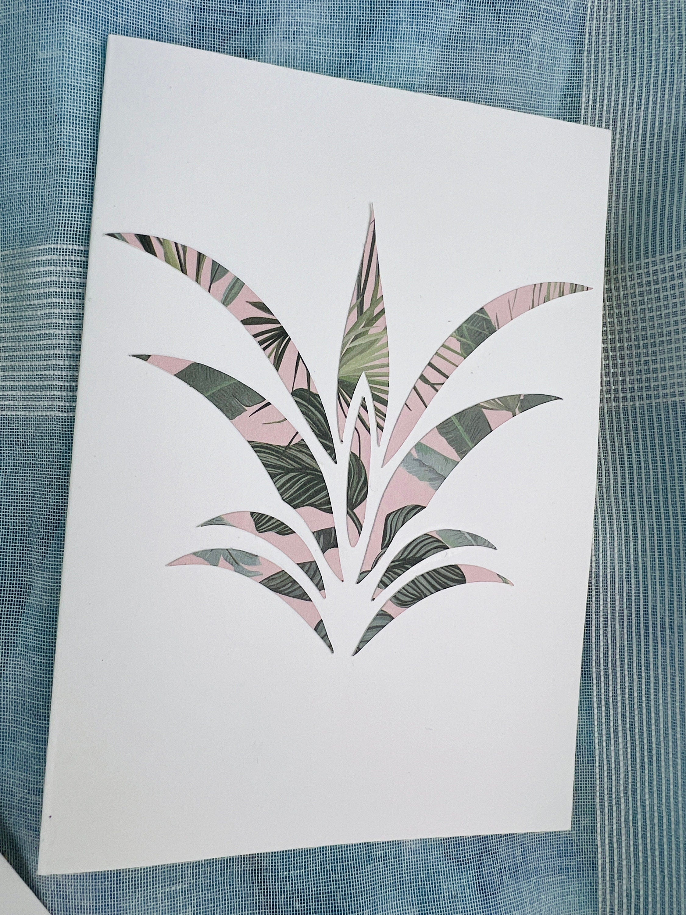 Bundle of 5 Handcrafted Double Postcards and Matching Envelopes