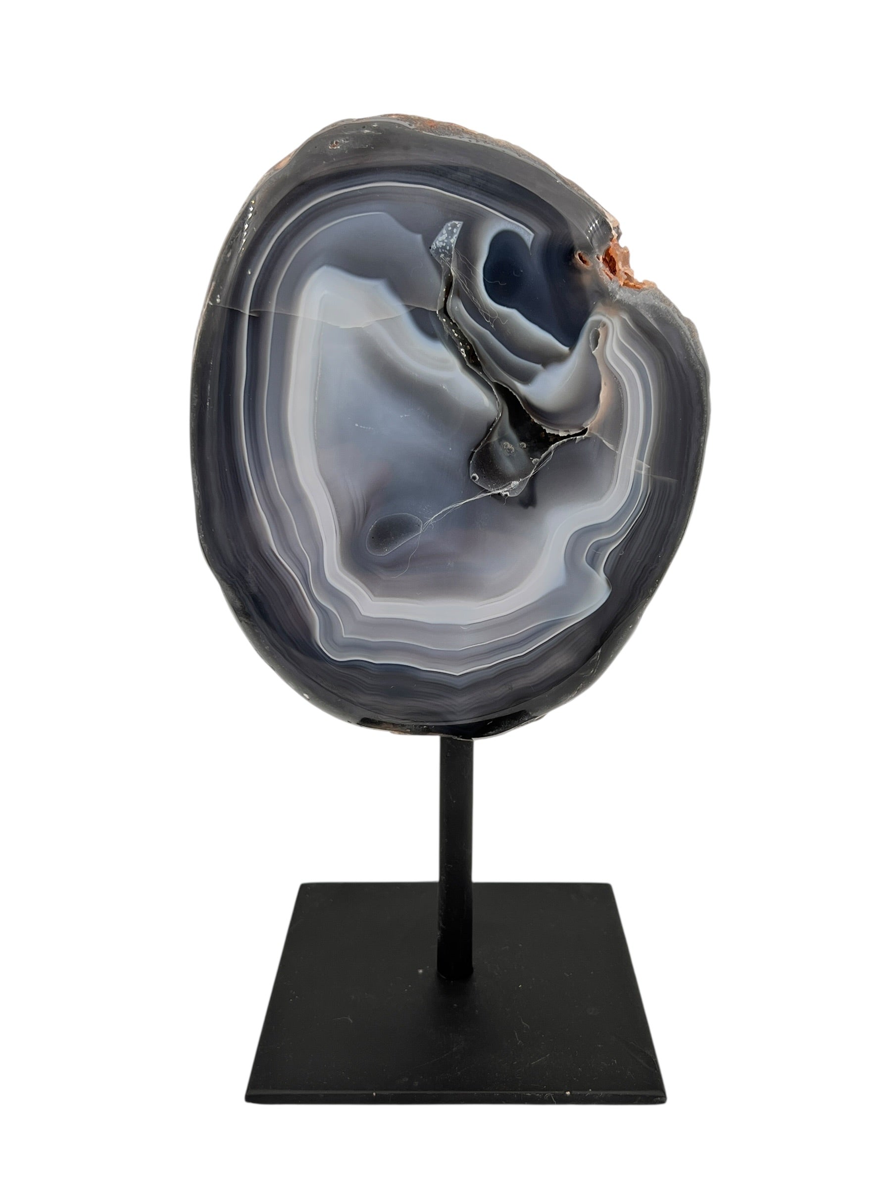 Halve agaat op standaard 1.615 kg