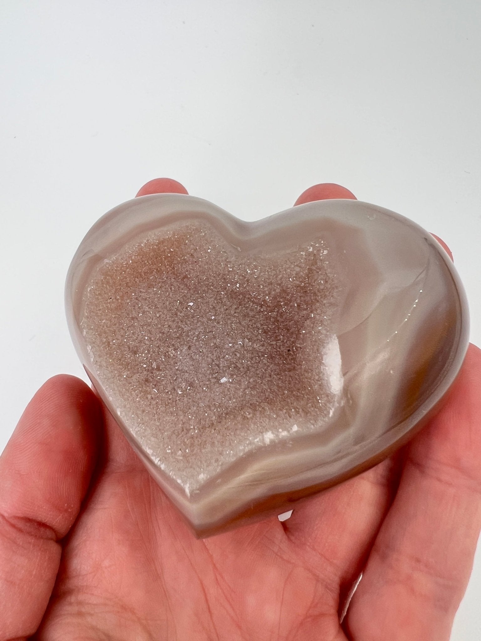 Agaat druze hart 0.183 kg by KEY LIME STORE