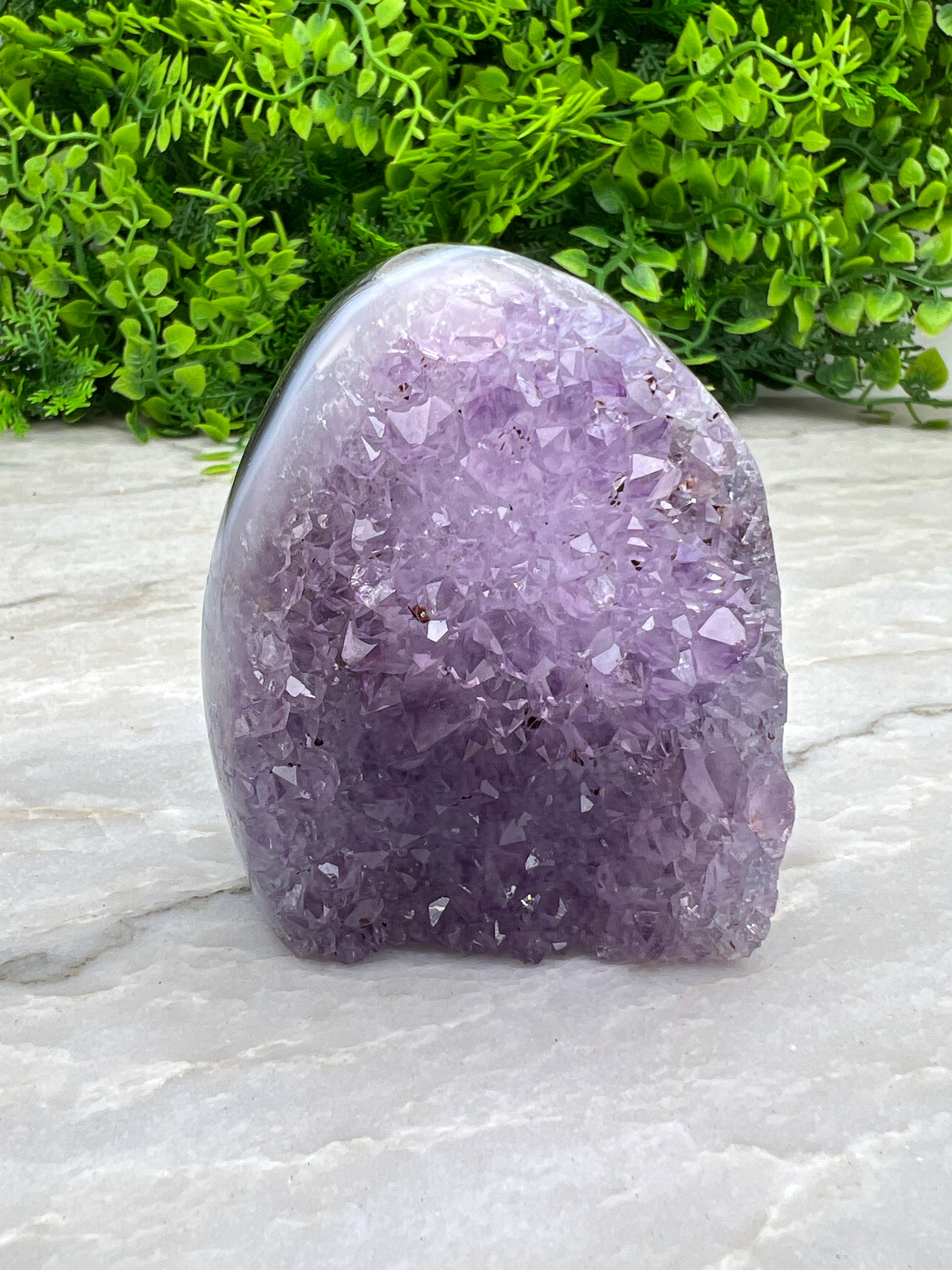 Amethist met Agaat cut base (8 cm)