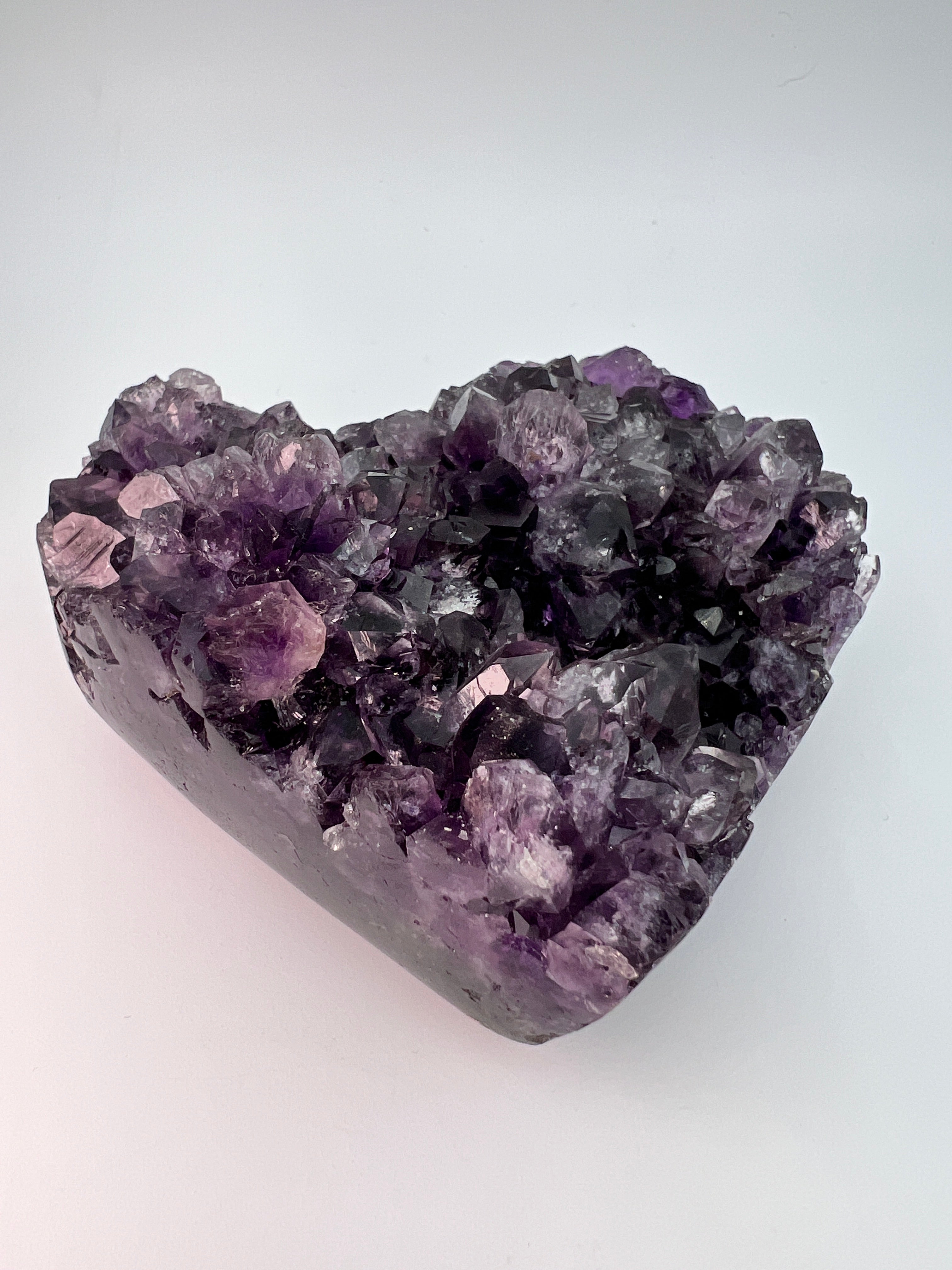 Groot amethist hart – hoge kwaliteit - 0.522 kg