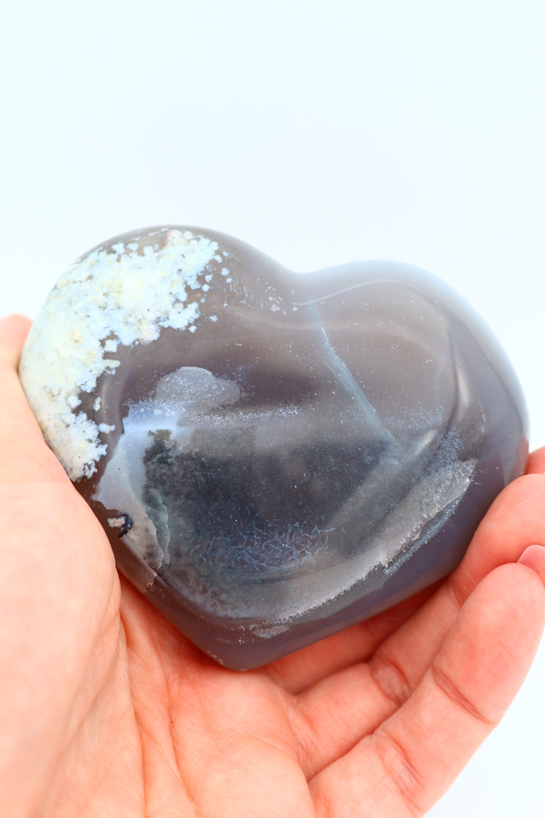 Agaat Druze hart 0.183 kg