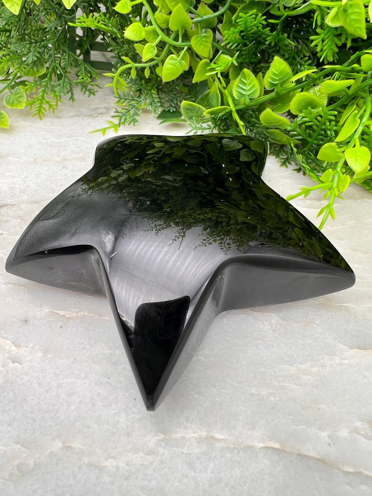 Zwarte Obsidiaan ster by KEY LIME STORE
