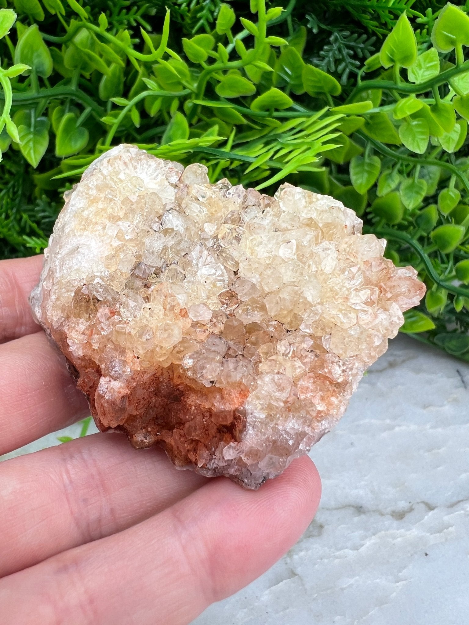 Citrin (gebrannter Amethyst) – Cluster (6 cm) von KEY LIME STORE