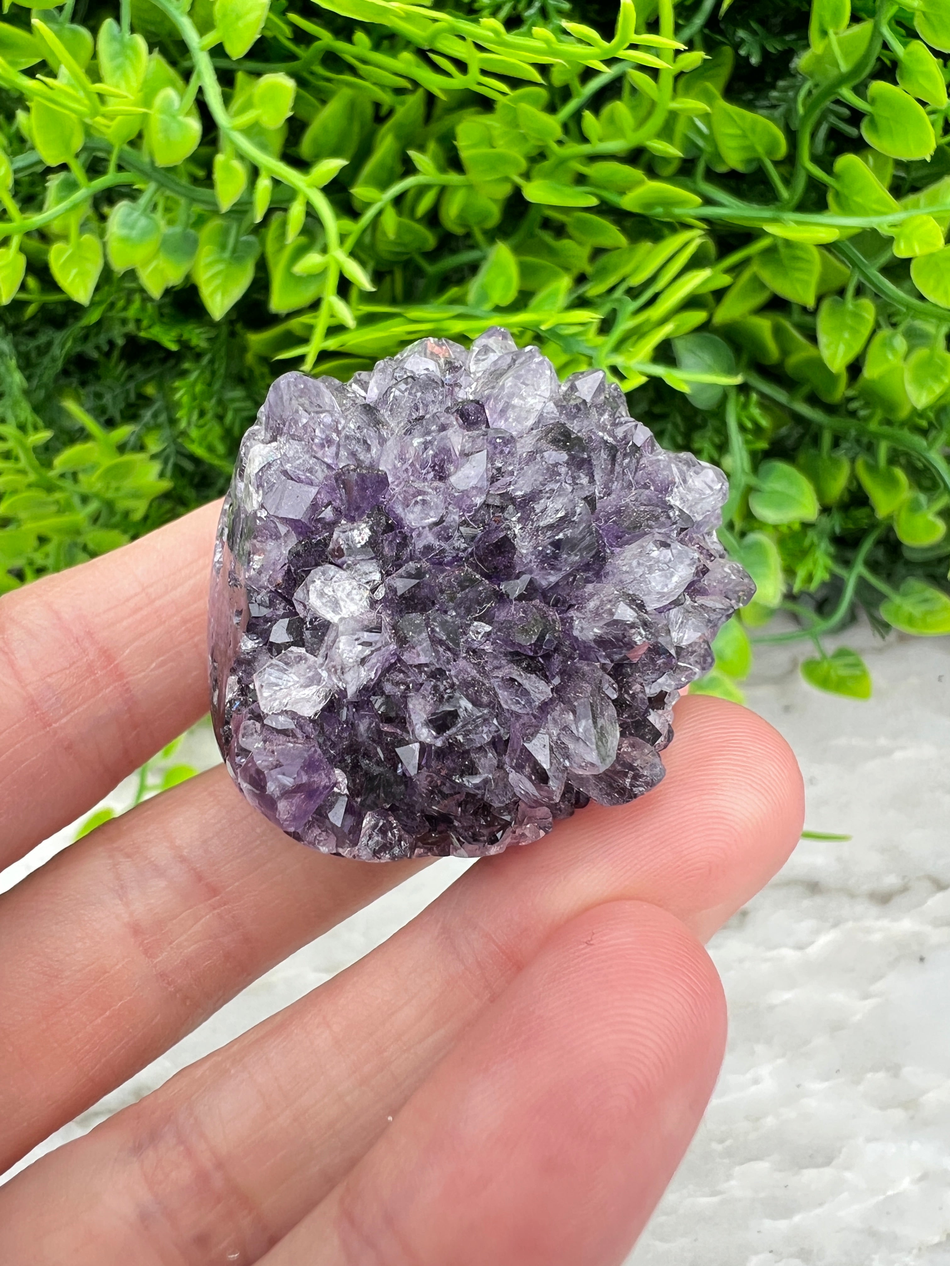 Amethist cluster gepolijst (3 cm)