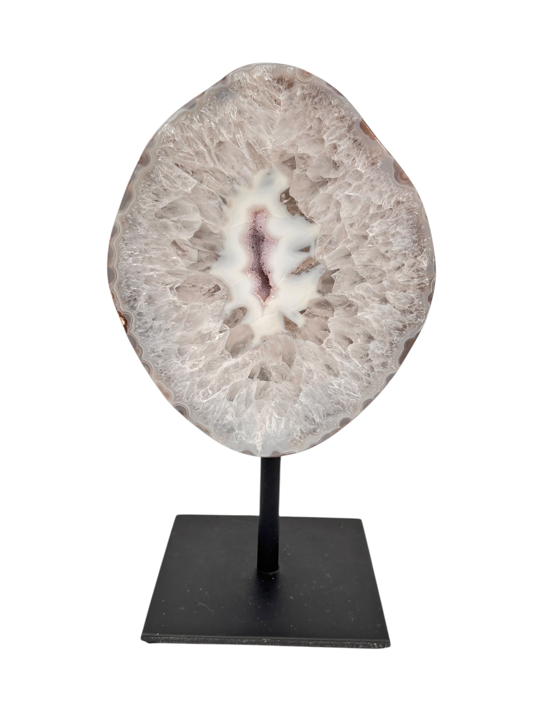 Halve agaat op standaard 1.749 kg